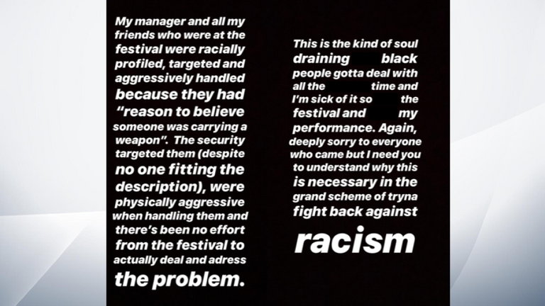 Le post instagram de Stormzy. Pic: Instagram / @Stormzy