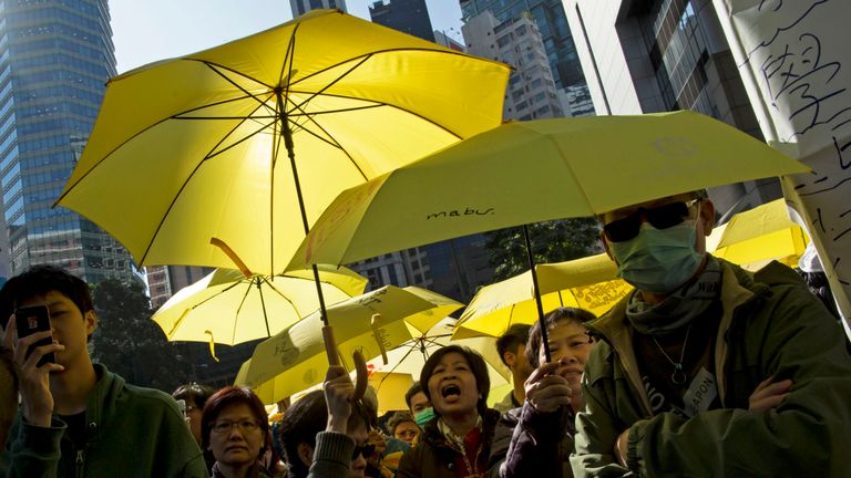 Des manifestations à Hong Kong ont provoqué la fermeture du quartier central des affaires de la ville