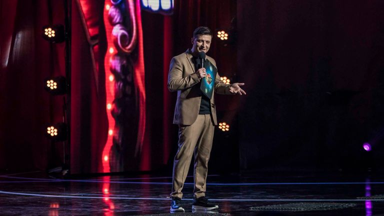 Volodymyr Zelenskiy, candidat à la présidence ukrainienne