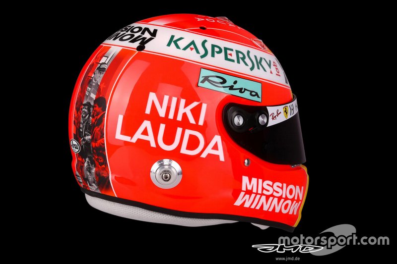 Casque de Sebastian Vettel, Ferrari 
