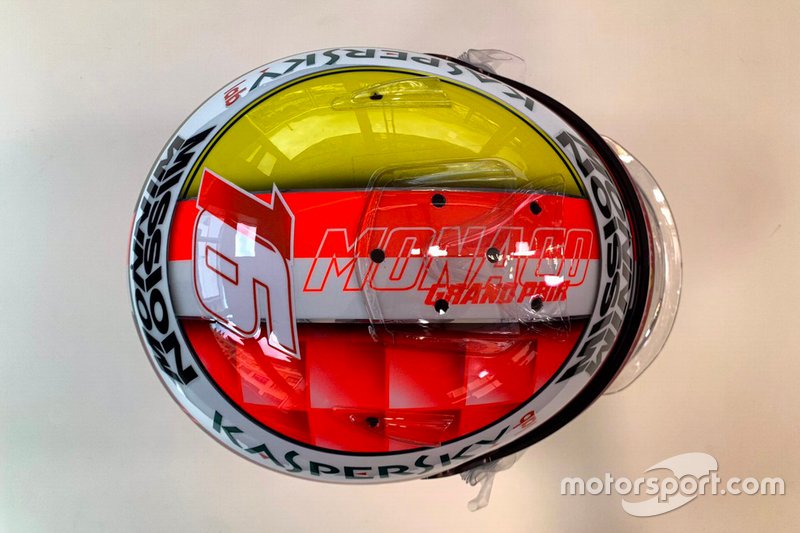 Casque de Charles Leclerc, Ferrari