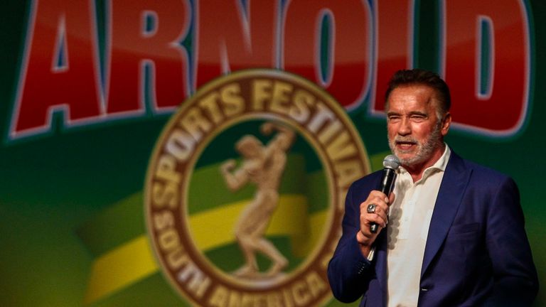 Arnold Schwarzenegger était à un événement à Johannesburg
