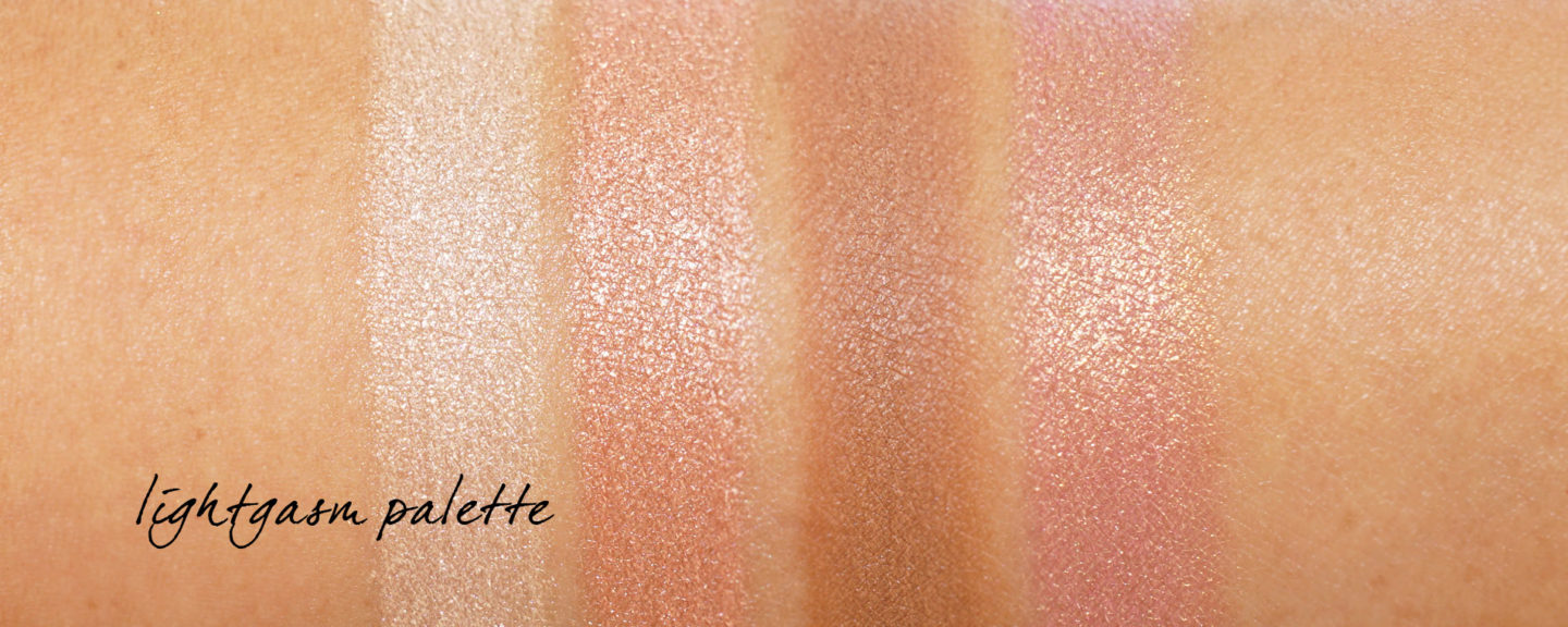 Charlotte Tilbury Glowgasm Lightgasm Palette échantillons