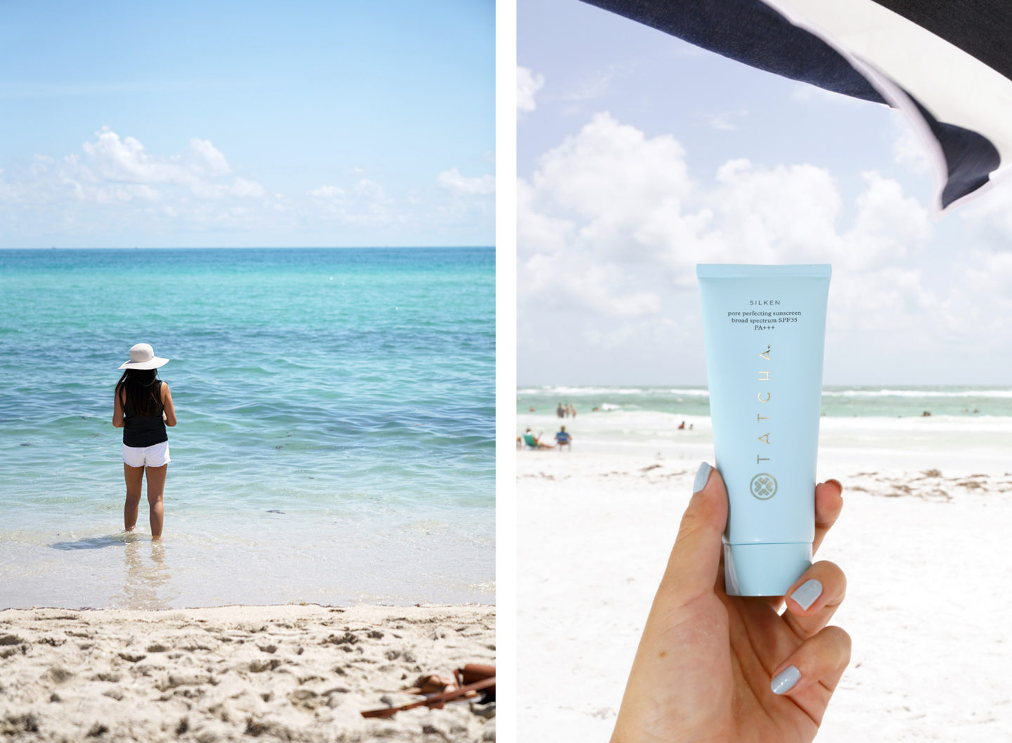 Eric Javits Hamptons Hat et Tatcha Crème solaire