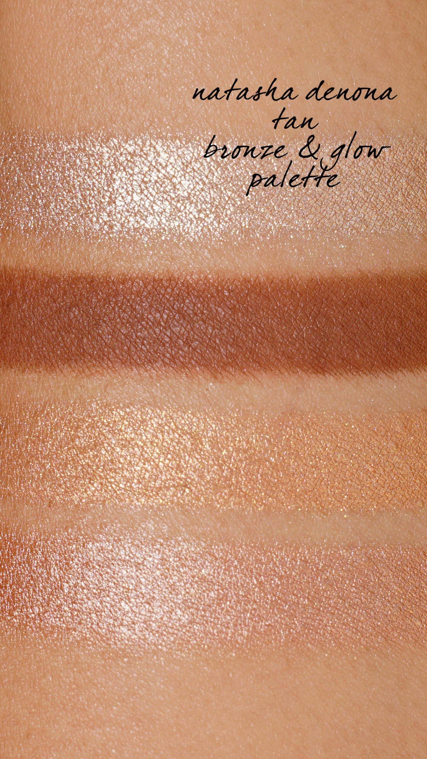 Revue de la palette de bronzes et de reflets bronzes Natasha Denona Tan via THE BEAUTY LOOK BOOK