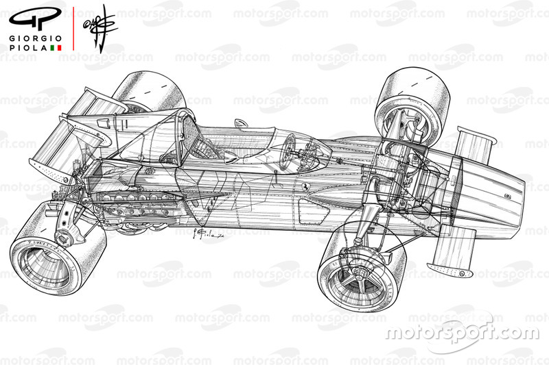 Vue densemble détaillée de la Ferrari 312B