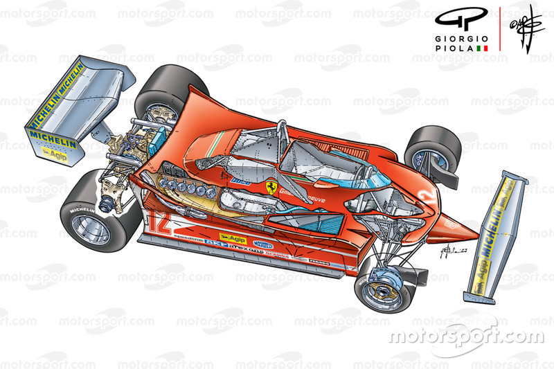 Ferrari 312T4 vue 3/4