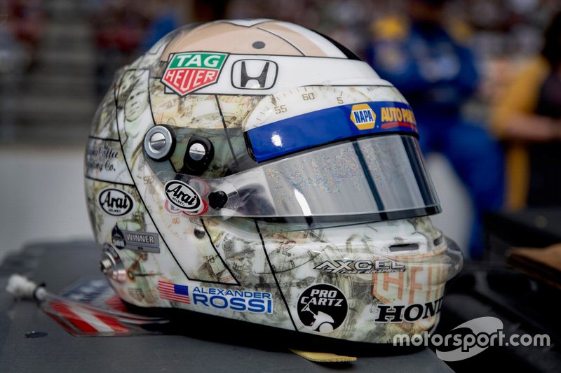 Casque dAlexander Rossi, Andretti Autosport Honda