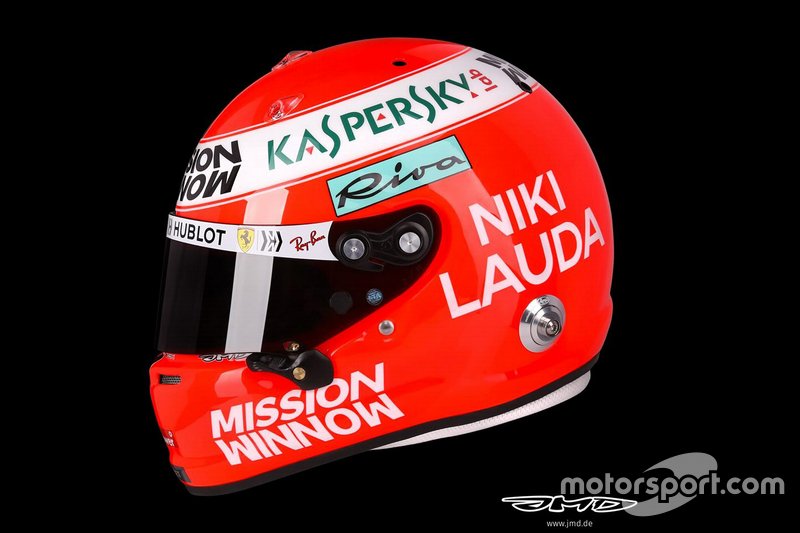 Casque de Sebastian Vettel, Ferrari 