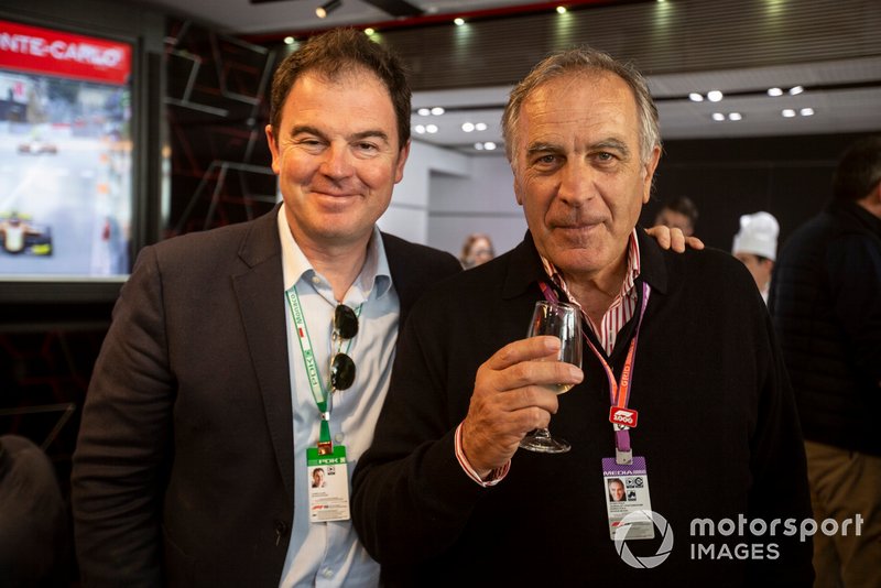 James Allen, président du réseau de sport automobile et Giorgio Piola, artiste technique 