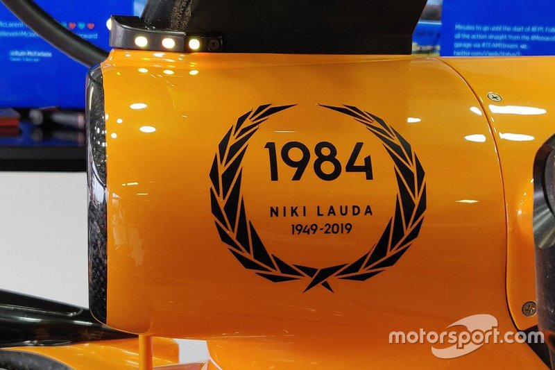 McLaren hommage à Niki Lauda