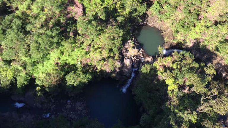 Amandawas trouvés entre deux cascades au fond d'un ravin. Pic: Javier Cantellops