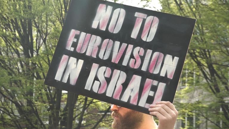Une manifestation anti-Eurovision à Londres