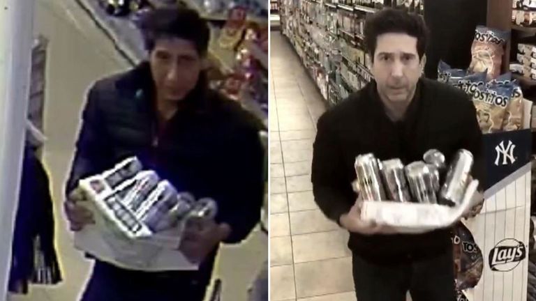David Schwimmer a copié les actions du voleur présumé dans sa vidéo