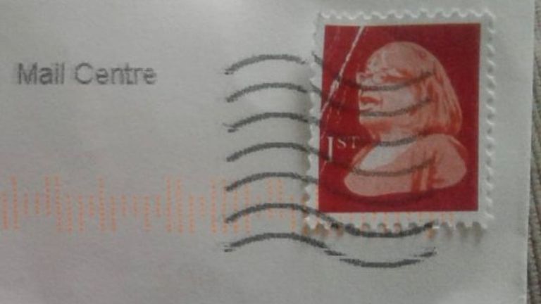 Un des timbres semblait être affranchi
