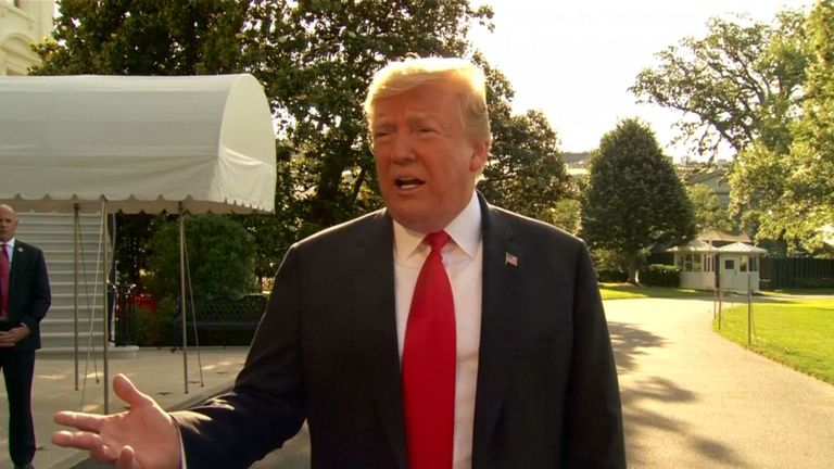 Donald Trump félicite Nigel Farage et Boris Johnson de "personnes très intéressantes".