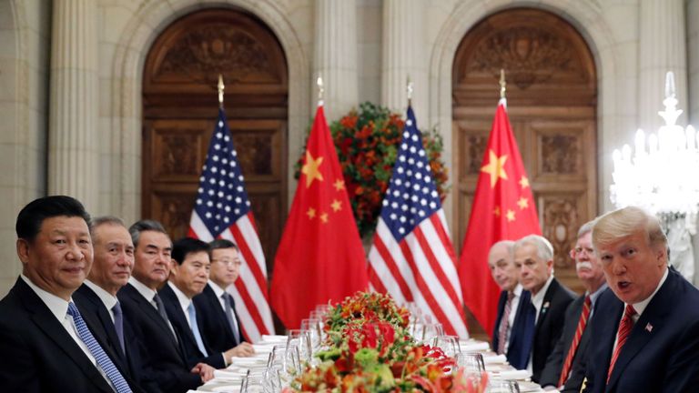 Le président américain Donald Trump et le président chinois Xi Jinping se rencontrent après le G20 à Buenos Aires le 12.12.2018