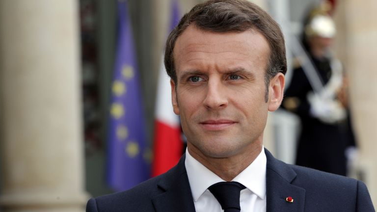 Président français Emmanuel Macro