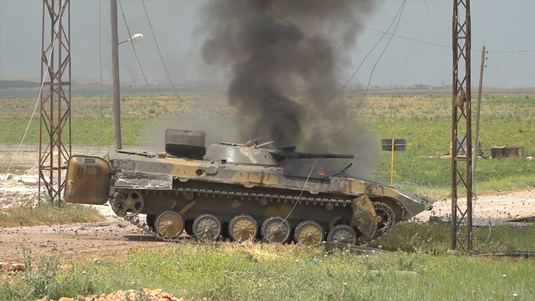 Une équipe de Sky News échappe de peu au feu d'un missile à Idlib