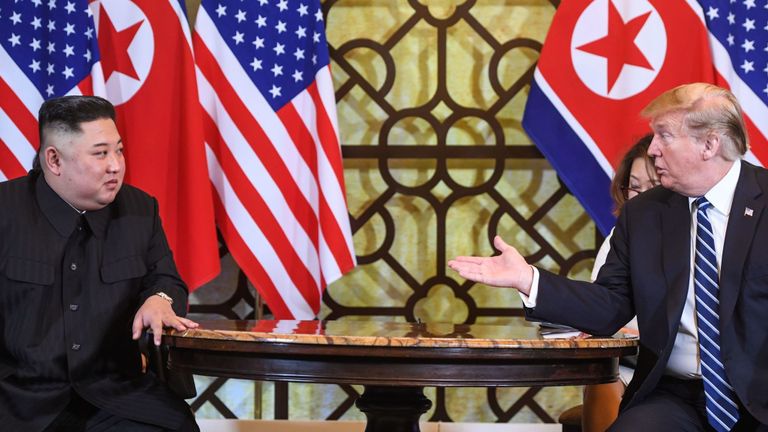 Kim Jong Un et le président Trump