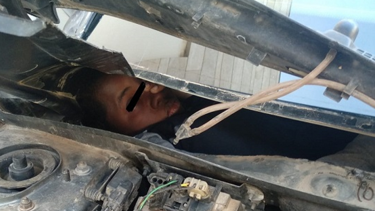 Migrant trouvé au Maroc. Pic: Garde civile
