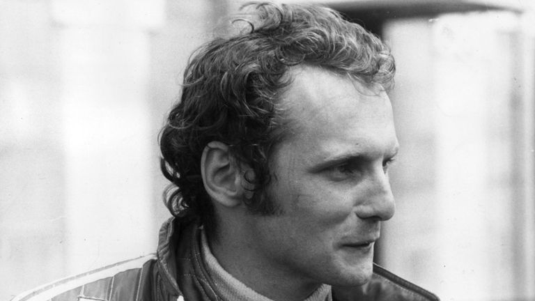 Lauda en 1975, avant sa chute au Nurburgring