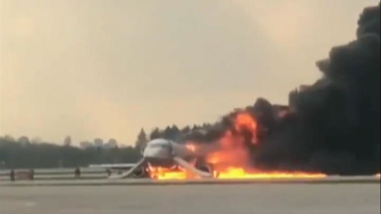 Cinq blessés dans le feu d'un avion russe