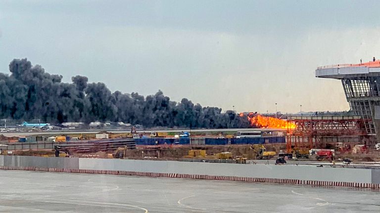 L'avion n'avait pas décollé longtemps après l'incendie