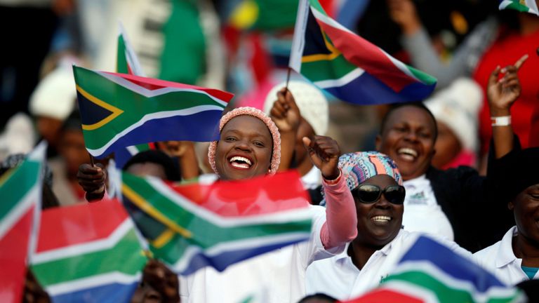 Supporters au stade Loftus Versveld de Pretoria