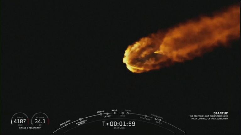 Lancement du satellite SpaceX