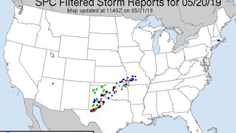 Rapports de tornade