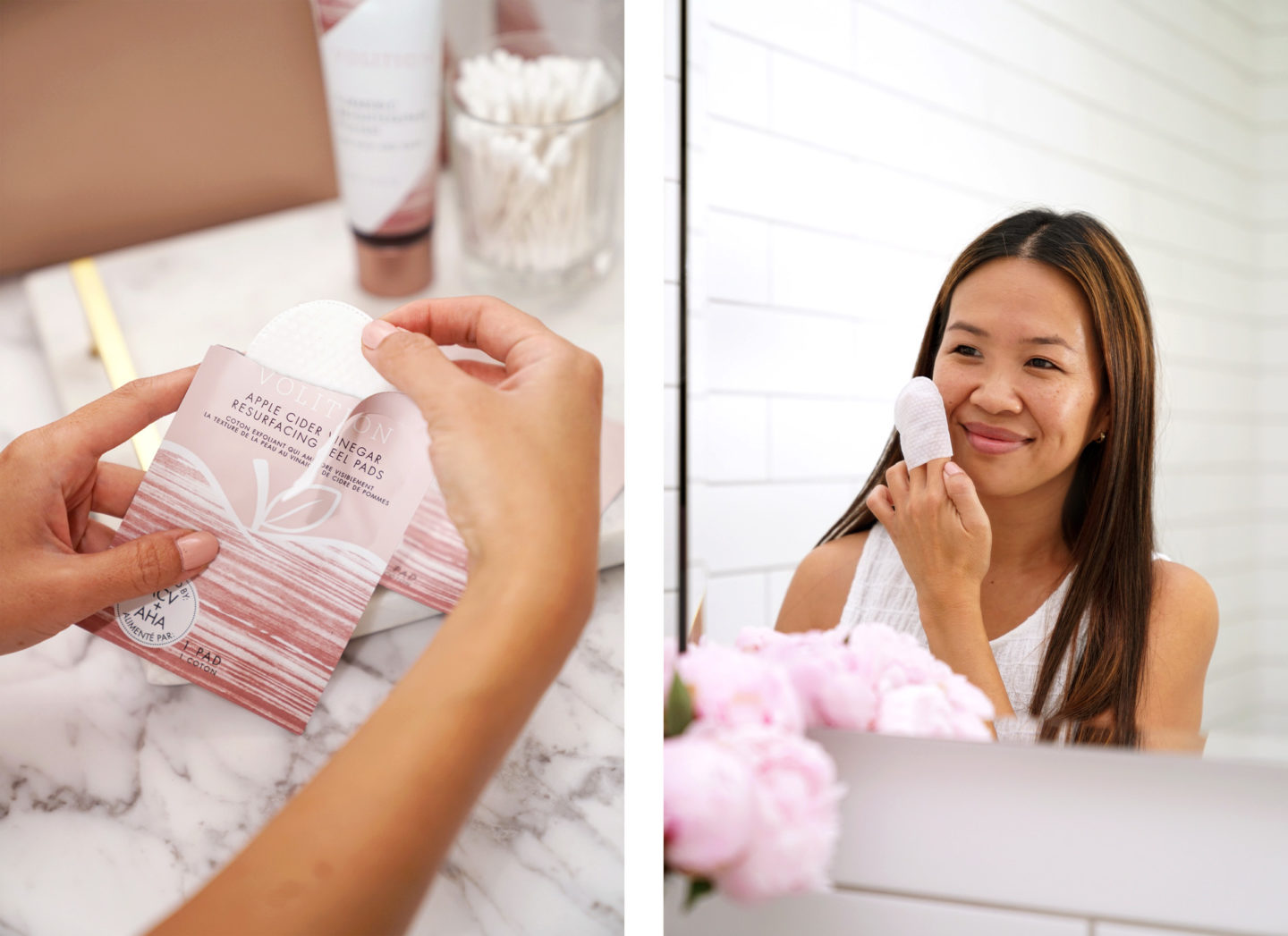 Tampons à pelure resurfaçant au vinaigre de cidre Volition | Le look book beauté