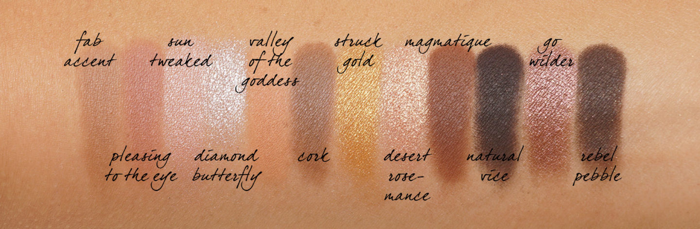 Échantillons de palette d'ombres à paupières Vice de Natural Electric de MAC | Le look book beauté