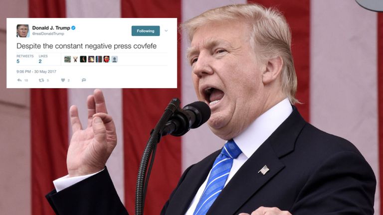 Le message de Donald Trump sur Covfefe