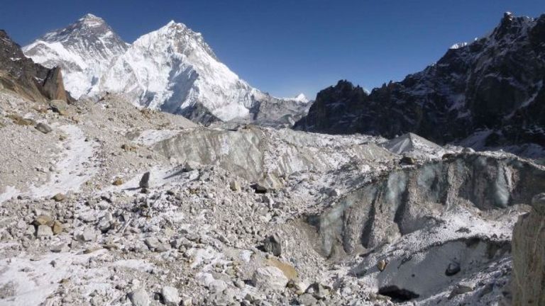Changri Nup Glacier, une des centaines étudiés par les chercheurs. Pic: Joshua Maurer