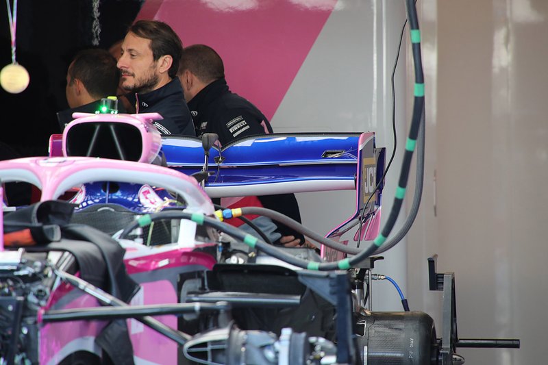 Détail de laileron arrière du Racing Point RP19