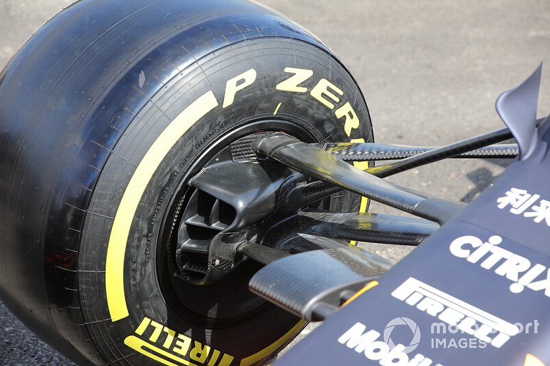 Détail de la roue avant du Red Bull Racing RB15