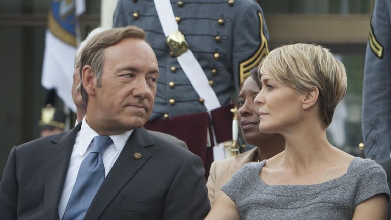 Kevin Spacey, Robin Wright et Michael Kelly