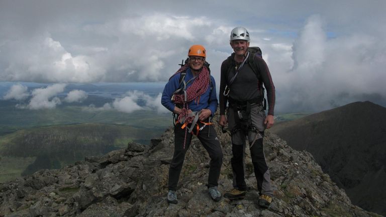 M. Vardy (à droite) a déclaré que son ami, M. Moran (à gauche), était "au sommet de sa forme" en tant qu'alpiniste