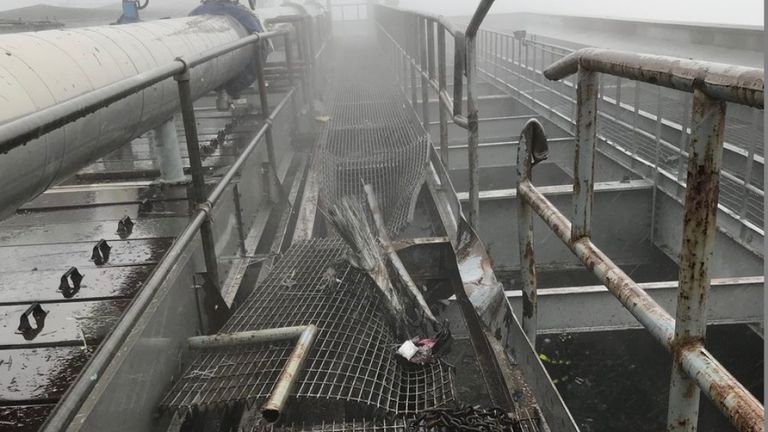 Des témoins ont décrit le temps comme "très brumeux" au moment de l'accident. Crédit: FDNY