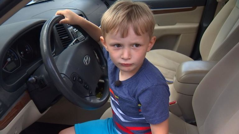 Les clés de la voiture seront désormais verrouillées pour que Sebastian puisse les atteindre. PIC: Fox News