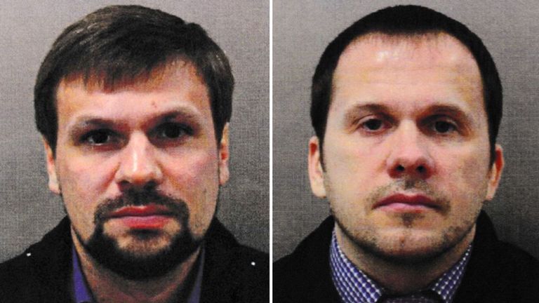 Boshirov (à gauche) et Petrov ont été nommés suspects par le Royaume-Uni
