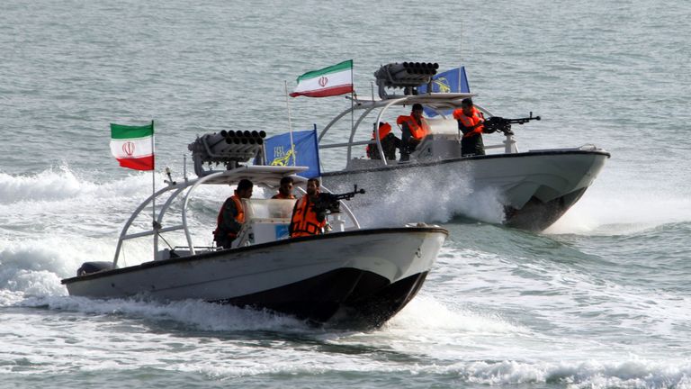 L’élite des gardiens de la révolution iraniens a saisi un pétrolier étranger dans le Golfe. Image de fichier