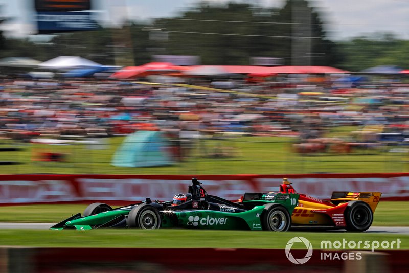 Félix Rosenqvist, Honda Chip Ganassi Racing, Ryan Hunter-Reay, Andretti Autosport Honda