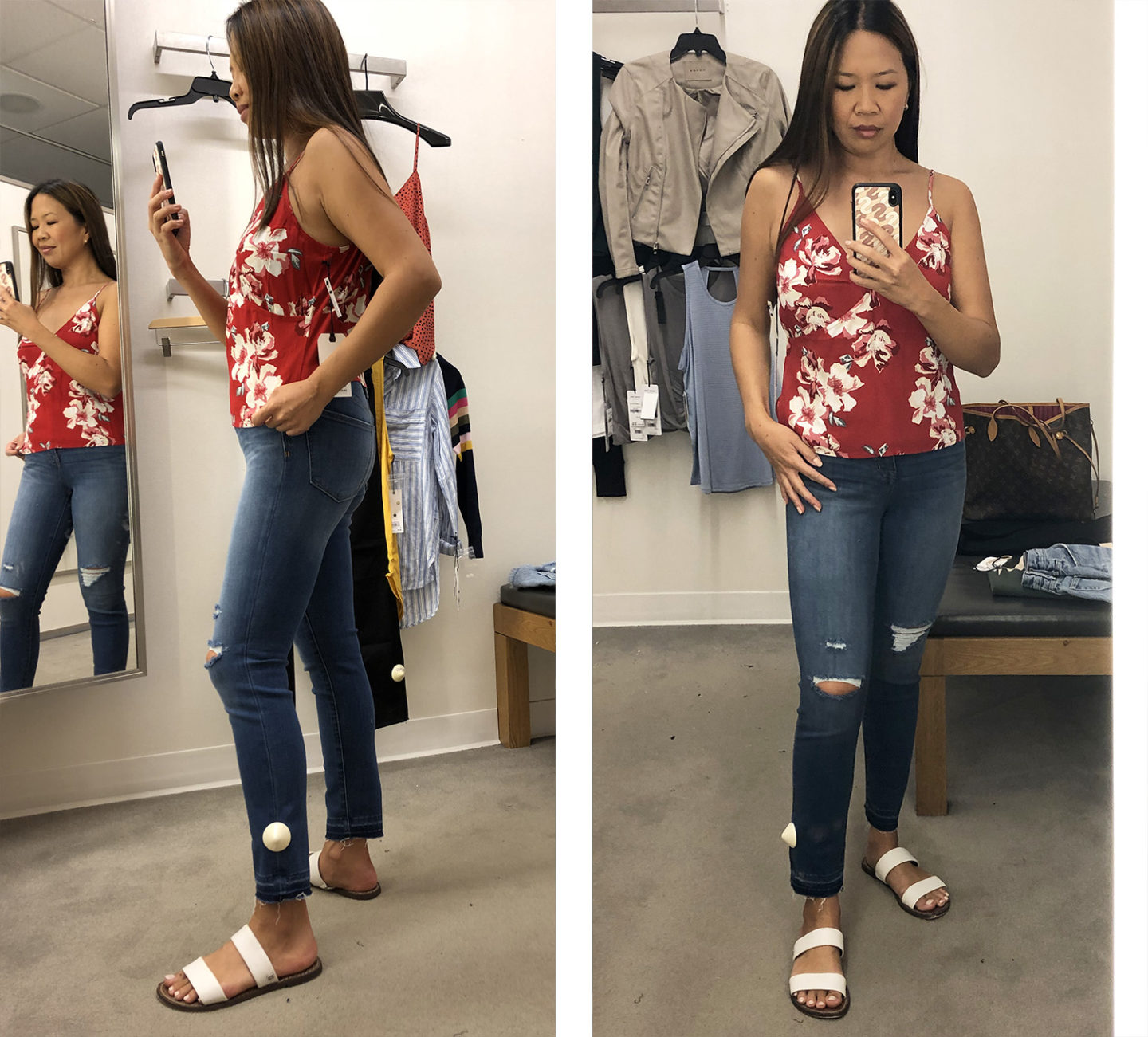 Nordstrom Leith Camisole et Madewell Denim
