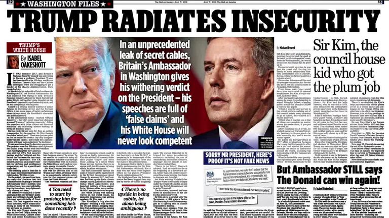 Article du Daily Mail sur Sir Kim Darroch