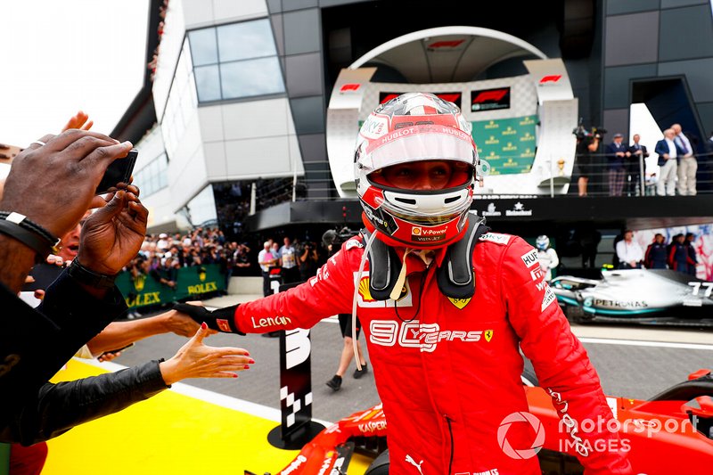 Charles Leclerc, Ferrari au Parc Ferme 