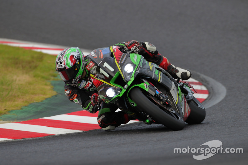 # 11 Kawasaki Green Team: Jonathan Rea, Kazuma Watanabe, Leon Haslam