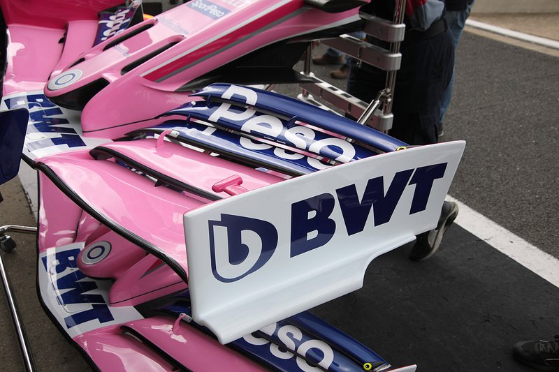 Détail de laile avant du Racing Point RP19