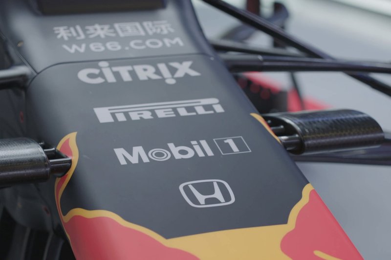 Détail du nez du Red Bull Racing